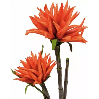 EUROPALMS Dahlia (EVA), dirbtinis augalas, oranžinė, 100cm (82532006)