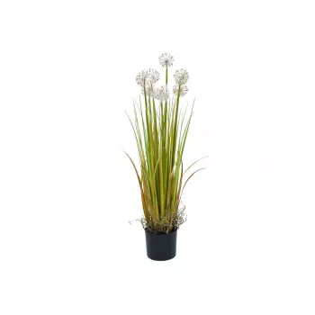 EUROPALMS Dirbtinė kiaulpienės gėlė, 107cm, balta 82600133