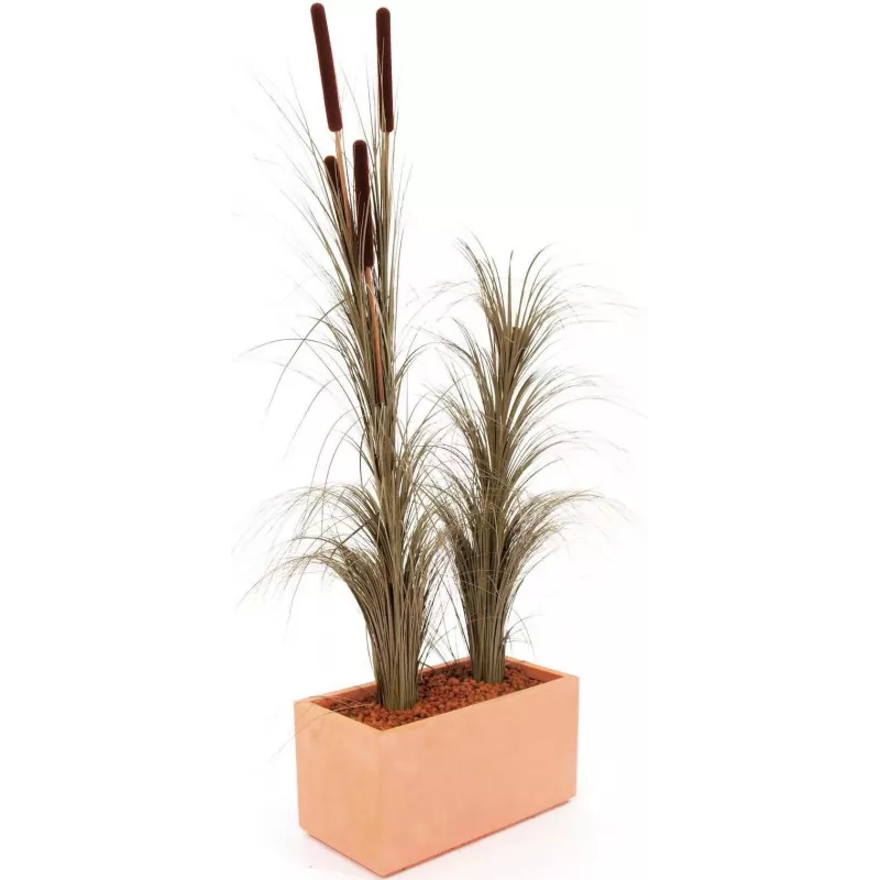 EUROPALMS dirbtinė nendrinė žolė, chakių spalvos, 127 cm 82505853