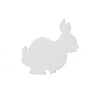 EUROPALMS Silhouette Hase, balta, 56cm (83505010)