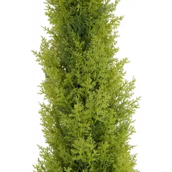 EUROPALMS Leyland Cypress dirbtinis augalas, 120 cm, žali lapai, juodas vazonas 82606964