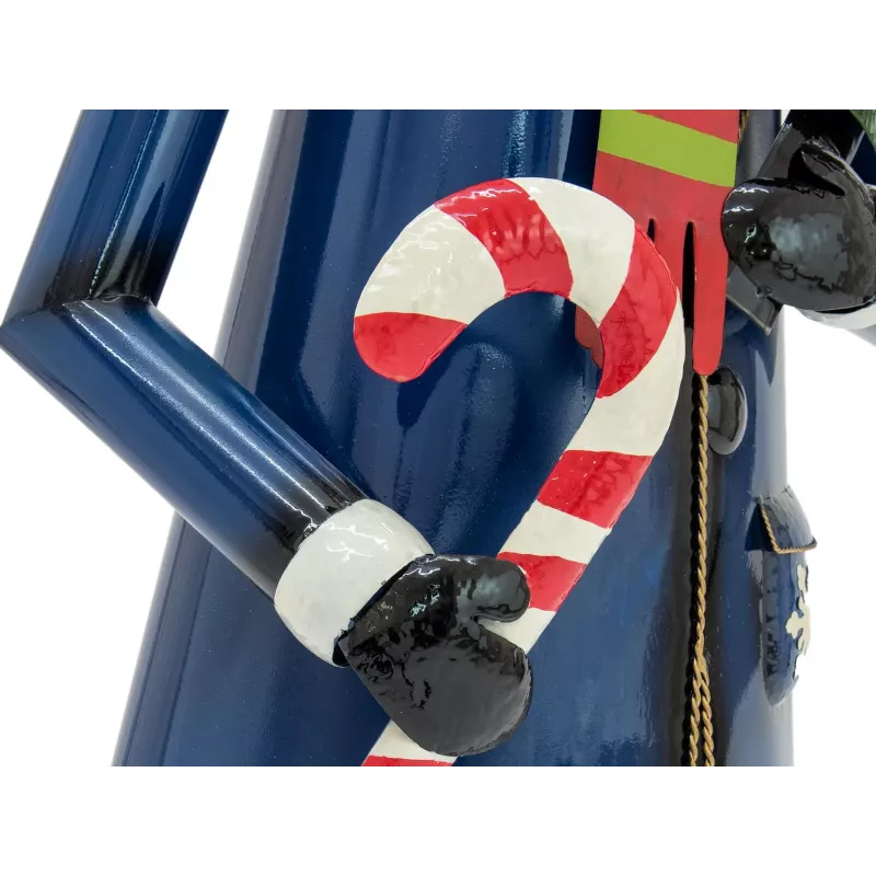 EUROPALMS Sniego senis su paltu, metalinis, 150cm, mėlynas 83314907