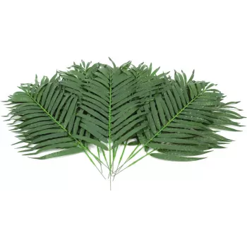 EUROPALMS dirbtinės kokospalmės lapų šakelės, 80 cm, 12 vienetų rinkinys 82509895