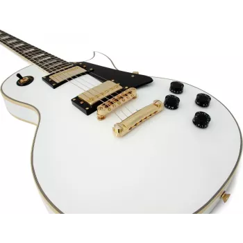 DIMAVERY LP-520 elektrinė gitara, balta/auksinė 26215160
