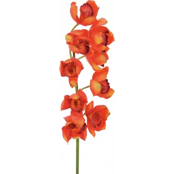 EUROPALMS Cymbidium šakelė, dirbtinė, raudona, 90cm (82530315)