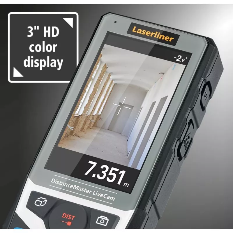 Laserliner DistanceMaster LiveCam lazerinis atstumo matuoklis 150 m 080.985A