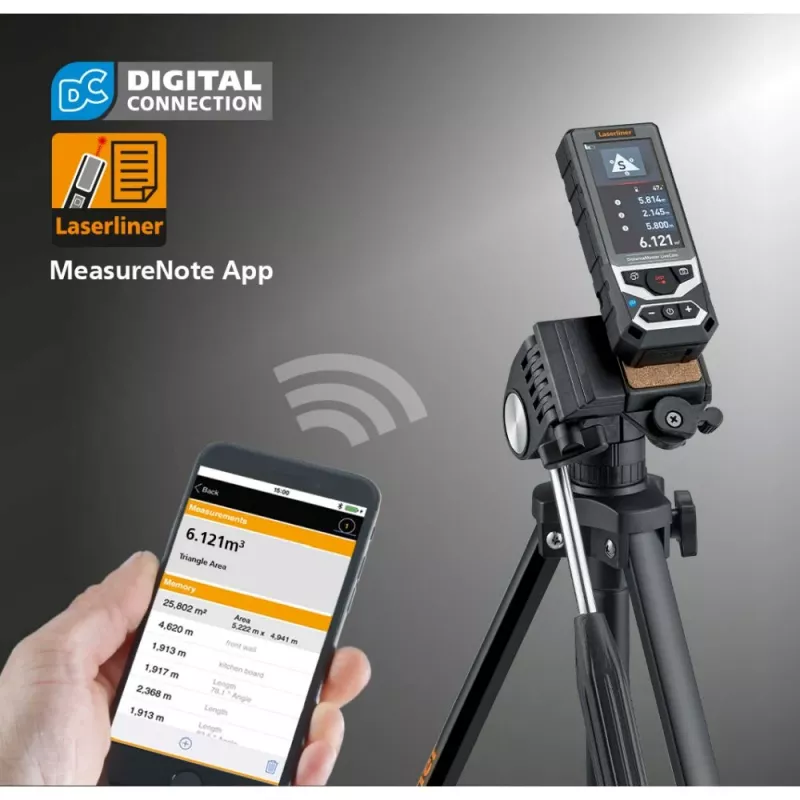 Laserliner DistanceMaster LiveCam lazerinis atstumo matuoklis 150 m 080.985A