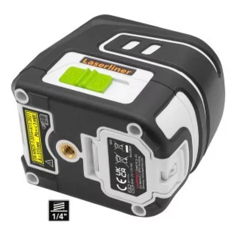 Laserliner SmartCross-Laser GX Set žalios spalvos kryžminio linijinio lazerio rinkinys su imtuvu ir trikoju 036.731E