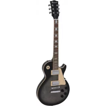 DIMAVERY LP-750 elektrinė gitara, permatomo pilko Blackburst spalvos 26219396