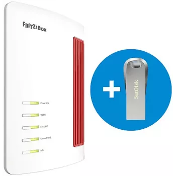 FRITZ!Box 7690 Wi-Fi 7 VDSL/ADSL maršrutizatorius su 64GB SanDisk USB laikmena 20003169