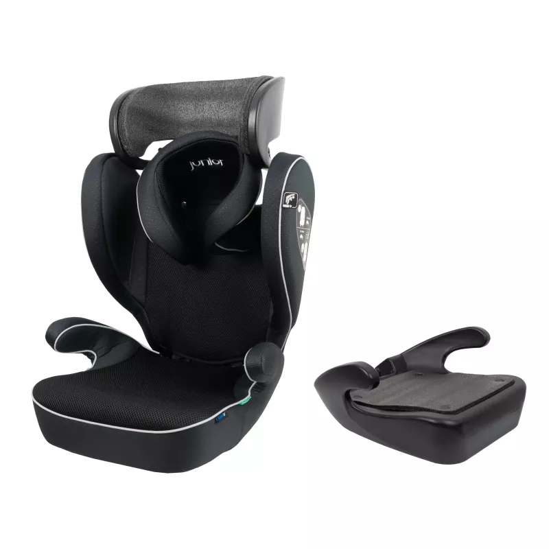 Petex Supreme Plus 1151 ISOFIX vaikiška automobilinė kėdutė, juoda, HDPE, ECE R129 i-Size, 76-150 cm