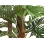 EUROPALMS Kentia Palm dirbtinis augalas, 150cm, 3 tikro medžio kamienai, 21 tekstilės lapas, juodas plastikinis vazonas 82511366