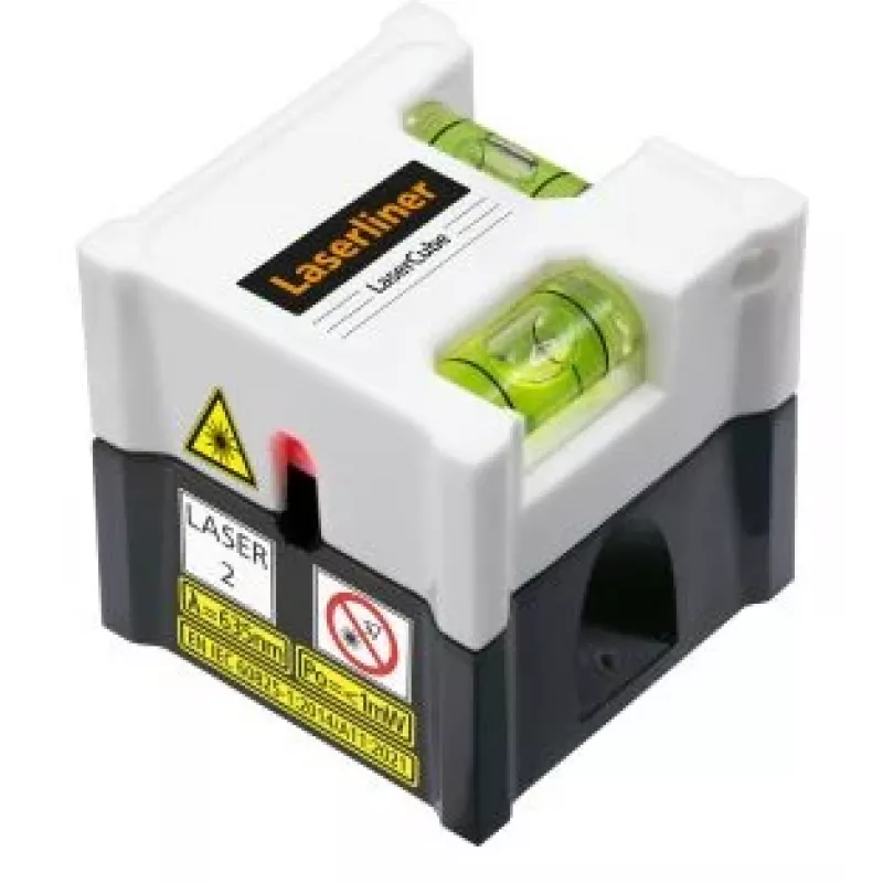 Laserliner LaserCube kryžminių linijų lazerinis nivelyras, raudonas spindulys, savaiminio išsilyginimo, 5 m nuotolis 081.108E