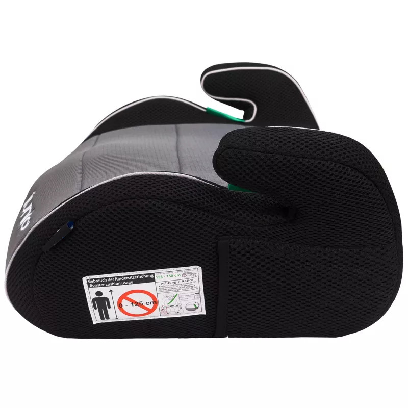 Petex Max 308 vaikiška pagalbinė sėdynė (boosteris) pilka ECE R129 i-Size 2/3 grupė 125-150 cm 19-36 kg