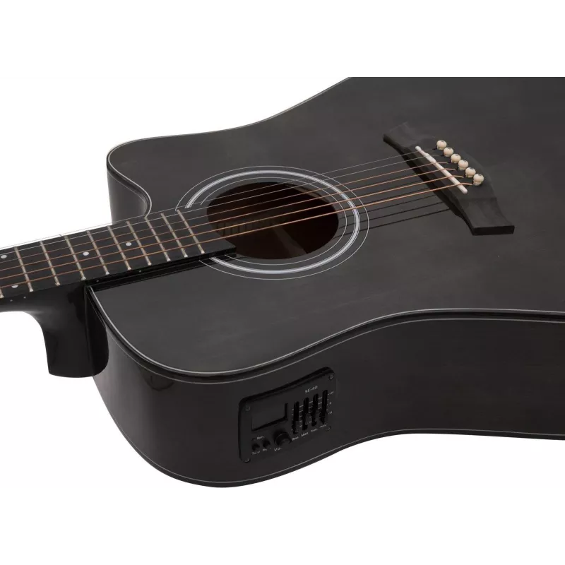 Dimavery STW-90 Dreadnought akustinė gitara, Vintage Black 26245082