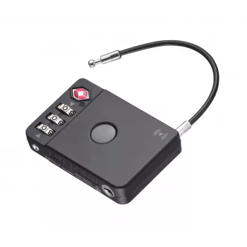 TROIKA TSA Kombinuotas Lagamino Užraktas TRACK & FIND LOCK (LOK26/BK) - Juodas