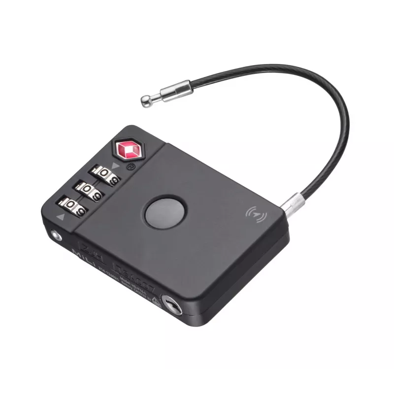 TROIKA TSA Kombinuotas Lagamino Užraktas TRACK & FIND LOCK (LOK26/BK) - Juodas