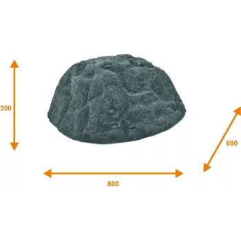 EUROPALMS dekoratyvinė uola Vulcano, stiklo pluoštas, daugiaspalvė 83313231
