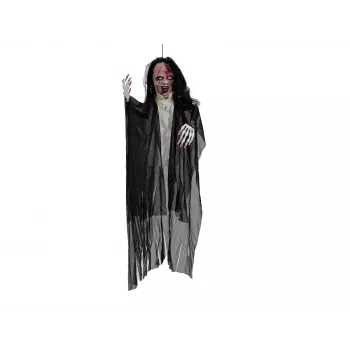 EUROPALMS Animated Ghost Halloween Figure, 95cm, Sound & Motion Activated, Flashing LED Eyes 8331440L