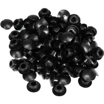ACCESSORY Silikono sandarinimo kamštelis 8,5 mm juodas, 100 vnt. 60112480