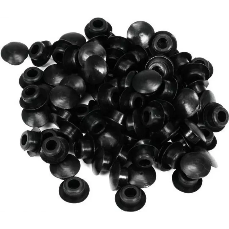 ACCESSORY Silikono sandarinimo kamštelis 8,5 mm juodas, 100 vnt. 60112480