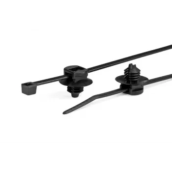 HellermannTyton T30LRFT6 juodas poliamidinis kabelių raištis, 260mm x 3,3mm, 500 vnt. pakuotė 150-77932