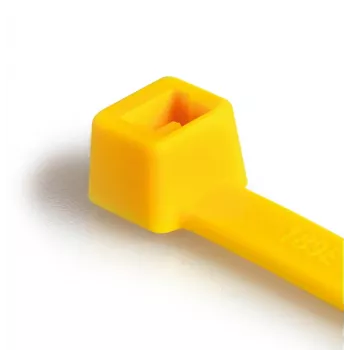 HellermannTyton T80L kabelių raištis 390mm x 4,6mm geltonas, 100 vnt. 116-05414