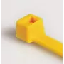 HellermannTyton T80R-N66-YE-C1 standartinis plastikinis raištis, 210 x 4,6 mm, geltonas, 100 vnt. 116-08014
