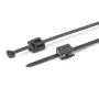 HellermannTyton T50ROSEC5B-PA66HS/PA66HIRHS-BK kabelio raištis su eglutės tvirtinimu, 200 x 4,6 mm, juodas, 500 vnt. 150-40581