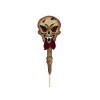 EUROPALMS Halloween dekoracija – kuoliukas su kaukolu, baltas/juodas, 40 cm 83314628