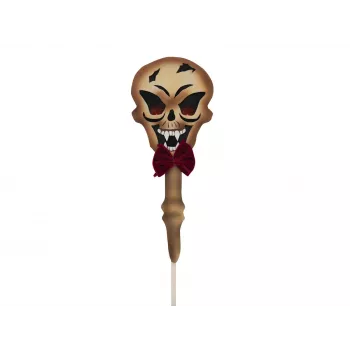 EUROPALMS Halloween dekoracija – kuoliukas su kaukolu, baltas/juodas, 40 cm 83314628