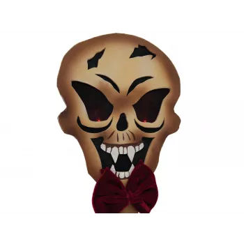EUROPALMS Halloween dekoracija – kuoliukas su kaukolu, baltas/juodas, 40 cm 83314628