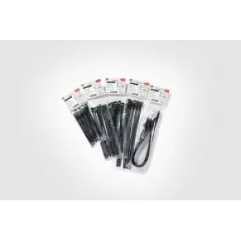 HellermannTyton SOFTFIX atsegami ryšio juosta 180mm x 7mm juoda, 16 vnt. (115-07190)