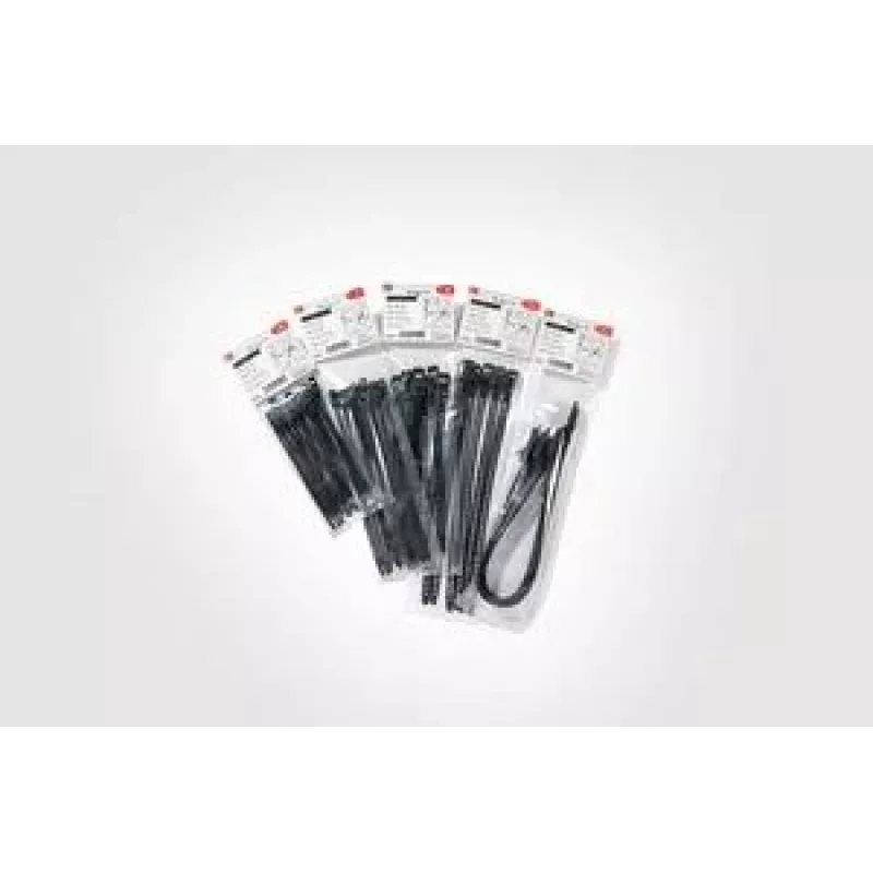 HellermannTyton SOFTFIX atsegami ryšio juosta 180mm x 7mm juoda, 16 vnt. (115-07190)