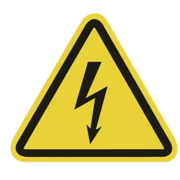 HellermannTyton įspėjamasis ženklas apie elektros įtampą WS1-A-150-YE (597-61200)