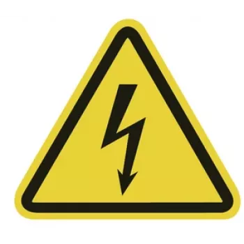 HellermannTyton įspėjamasis ženklas apie elektros įtampą WS1-A-150-YE (597-61200)