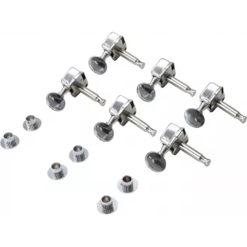 Dimavery TL-Style gitaros mechanizmai, 6-in-Line, chromuoti, sandarūs, dešiniarankiams 26300250