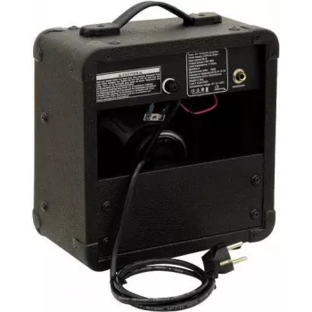 DIMAVERY GA-10 10W elektrinės gitaros stiprintuvas su overdrive, 6,5 inch garsiakalbiu, juodas 26360105
