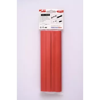 HELLERMANNTYTON HIS-3 šilumai susitraukiantis vamzdelis, 3:1, 12 mm / 4 mm, raudonas 308-31211