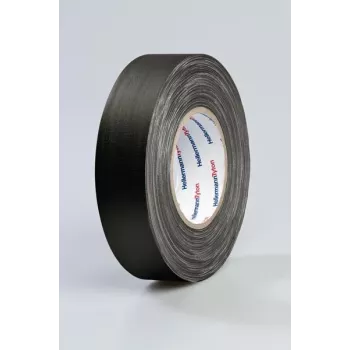 HellermannTyton HelaTape Tex audinio izoliacinė juosta 19mm x 10m, juoda, medvilnės-poliesterio 712-00204