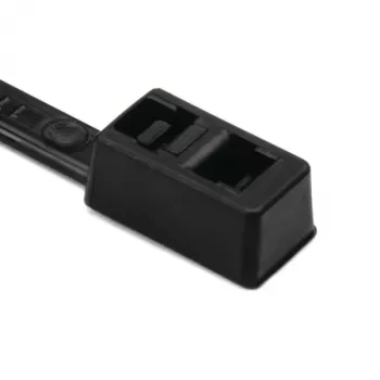 HellermannTyton T30R juodas PA66 kabelių rišiklis 395 x 4,7 mm, 100 vnt. 117-00008
