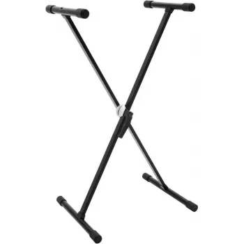 Dimavery SVT-1 klaviatūros stovas X formos su fiksatoriumi, reguliuojamo aukščio, 20 kg apkrova, juodas
