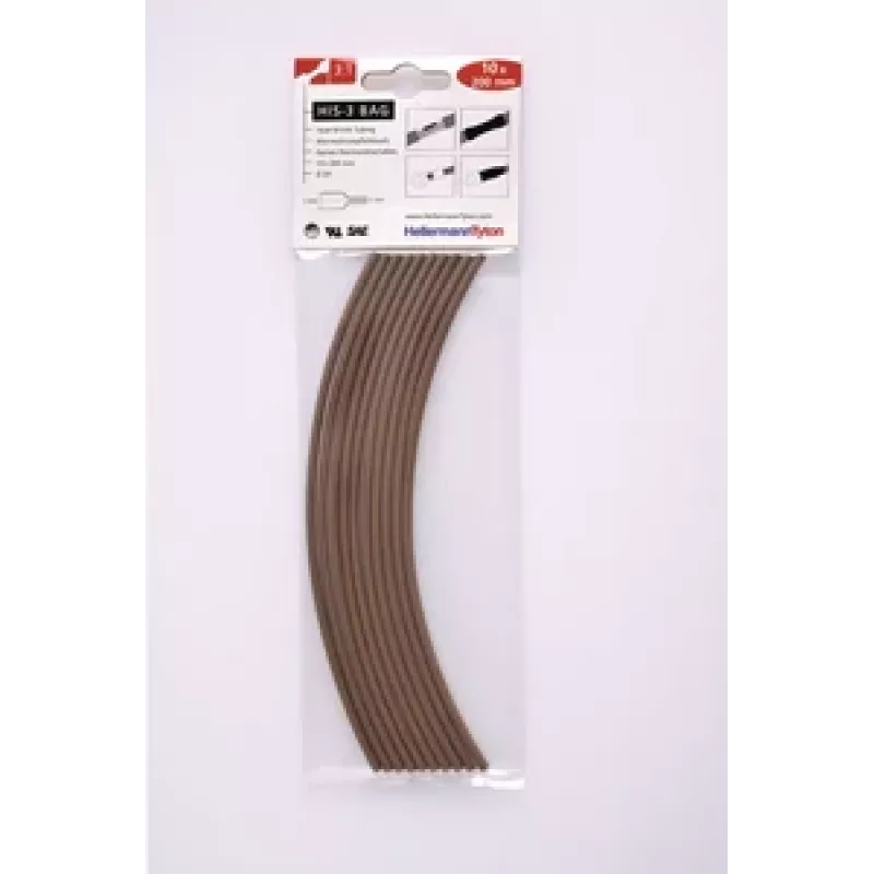 HellermannTyton 308-30314 Termoizoliacinė mova, 3 mm, juoda, 100 mm, 10 vienetų