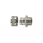 HellermannTyton SC40-FM-M40 nikeliuoto žalvario jungtis M40, skirta 40 mm SC gofruotam vamzdžiui
