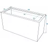 EUROPALMS Leichtsin Cube-50 raudonas blizgus polistireninis dekoratyvinis kubas 50 cm 83011873