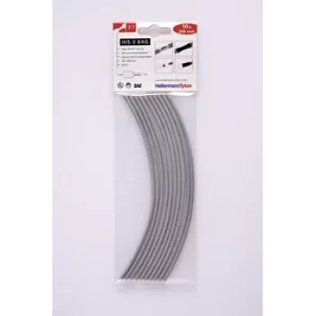 HellermannTyton HIS-3 Termoizoliacinių vamzdelių rinkinys 3:1, 3 mm/1 mm, pilkas, 10 vienetų 308-30313
