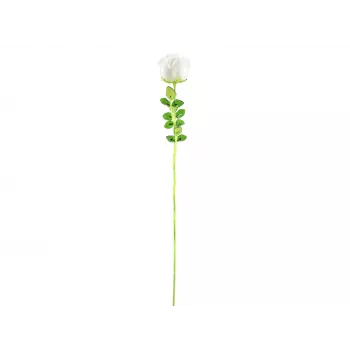 EUROPALMS Crystal Rose dirbtinė gėlė, balta, 81 cm, 12 vienetų 82600208