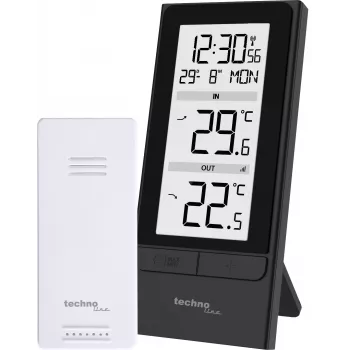 Technoline WS9787 belaidė orų stotis su lauko jutikliu, juoda/sidabrinė