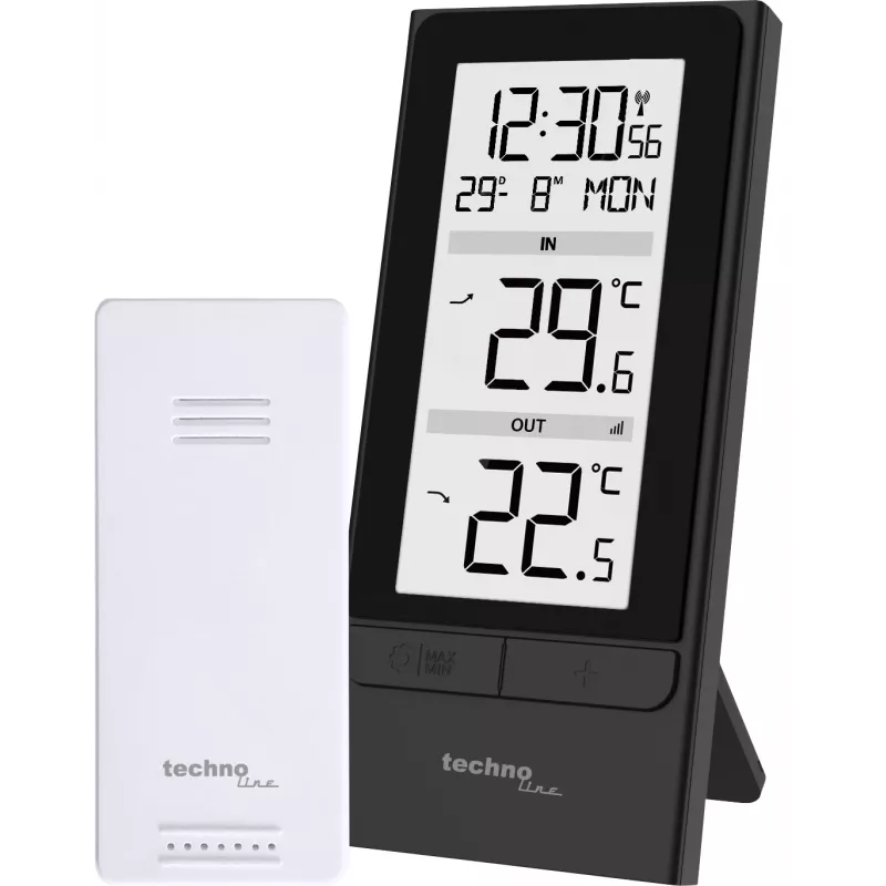Technoline WS9787 belaidė orų stotis su lauko jutikliu, juoda/sidabrinė