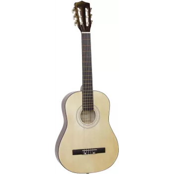 Dimavery AC-303 klasikinė gitara 1/2 dydžio Natural, Okoume kaklas, Basswood viršus, 535 mm menzūra